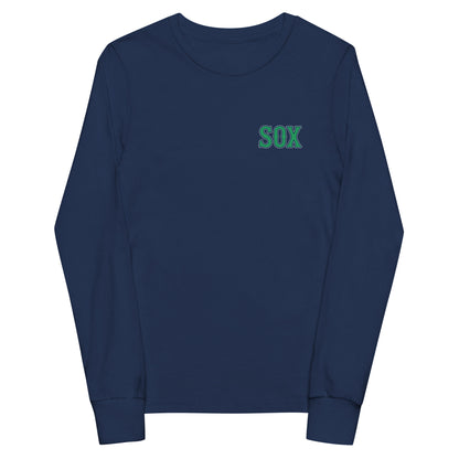 Performance | Youth Long Sleeve T-Shirt | Greenville Sox | Emblem Logo