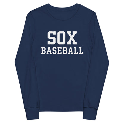 Performance | Youth Long Sleeve T-Shirt | Greenville Sox | Lettermark Logo
