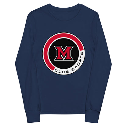 Performance | Youth Long Sleeve T-Shirt | Miami Women's Hockey | Badge Logo