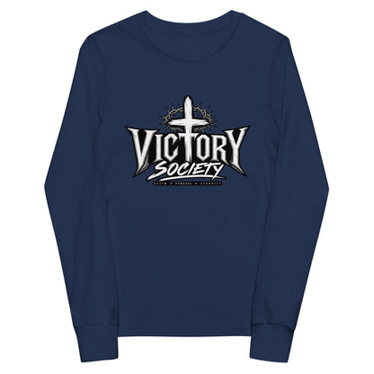Performance | Youth Long Sleeve T-Shirt | Victory Society | Valor Heritage Alliance Logo