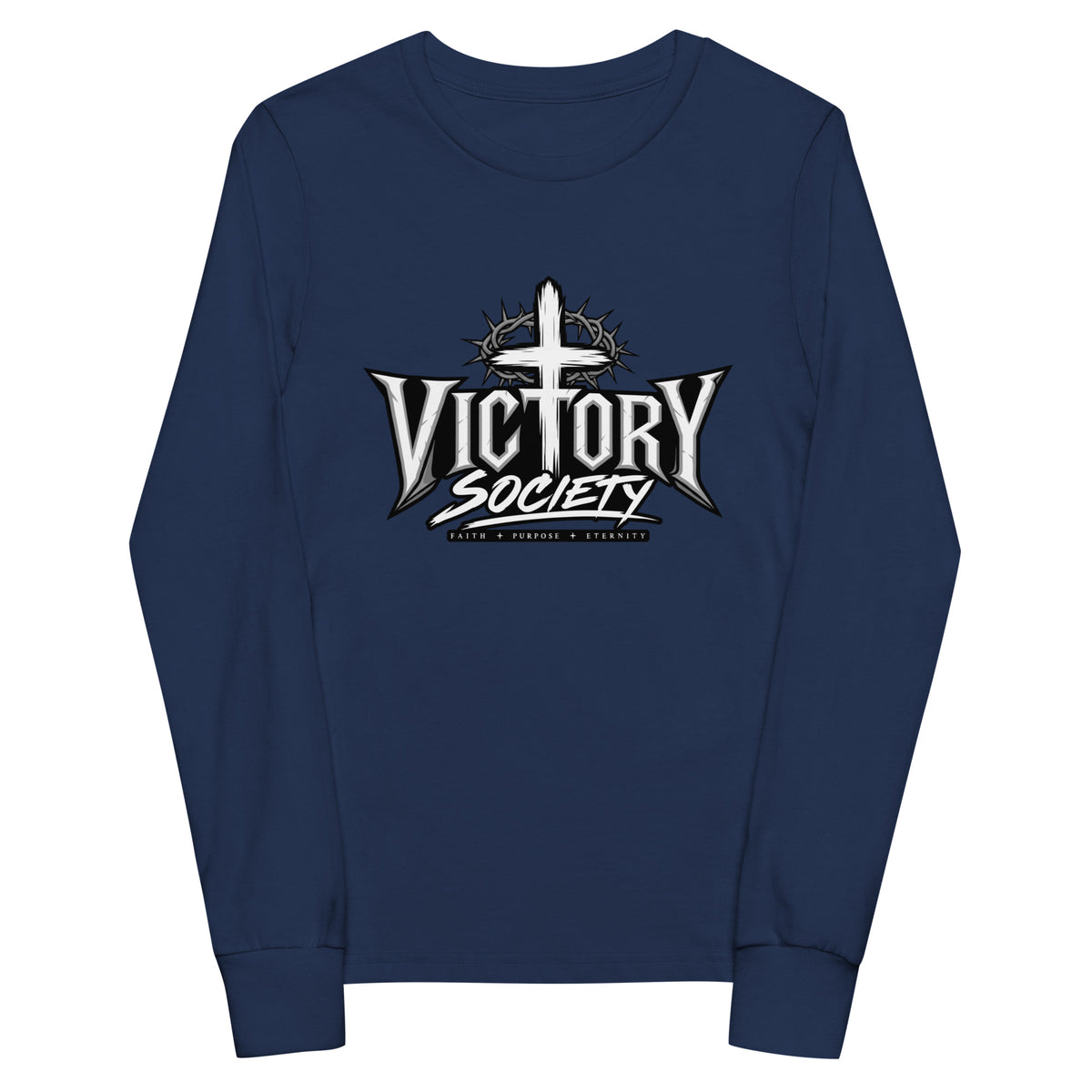 Performance | Youth Long Sleeve T-Shirt | Victory Society | Valor Heritage Alliance Logo