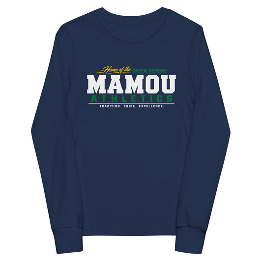 Performance | Youth Long Sleeve T-Shirt | Mamou High School | Modern Script Logo