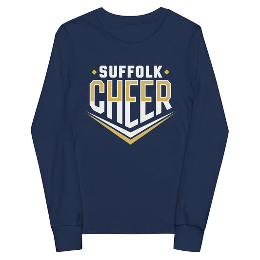 Performance | Youth Long Sleeve T-Shirt | Suffolk University Cheerleading | Emblem Logo