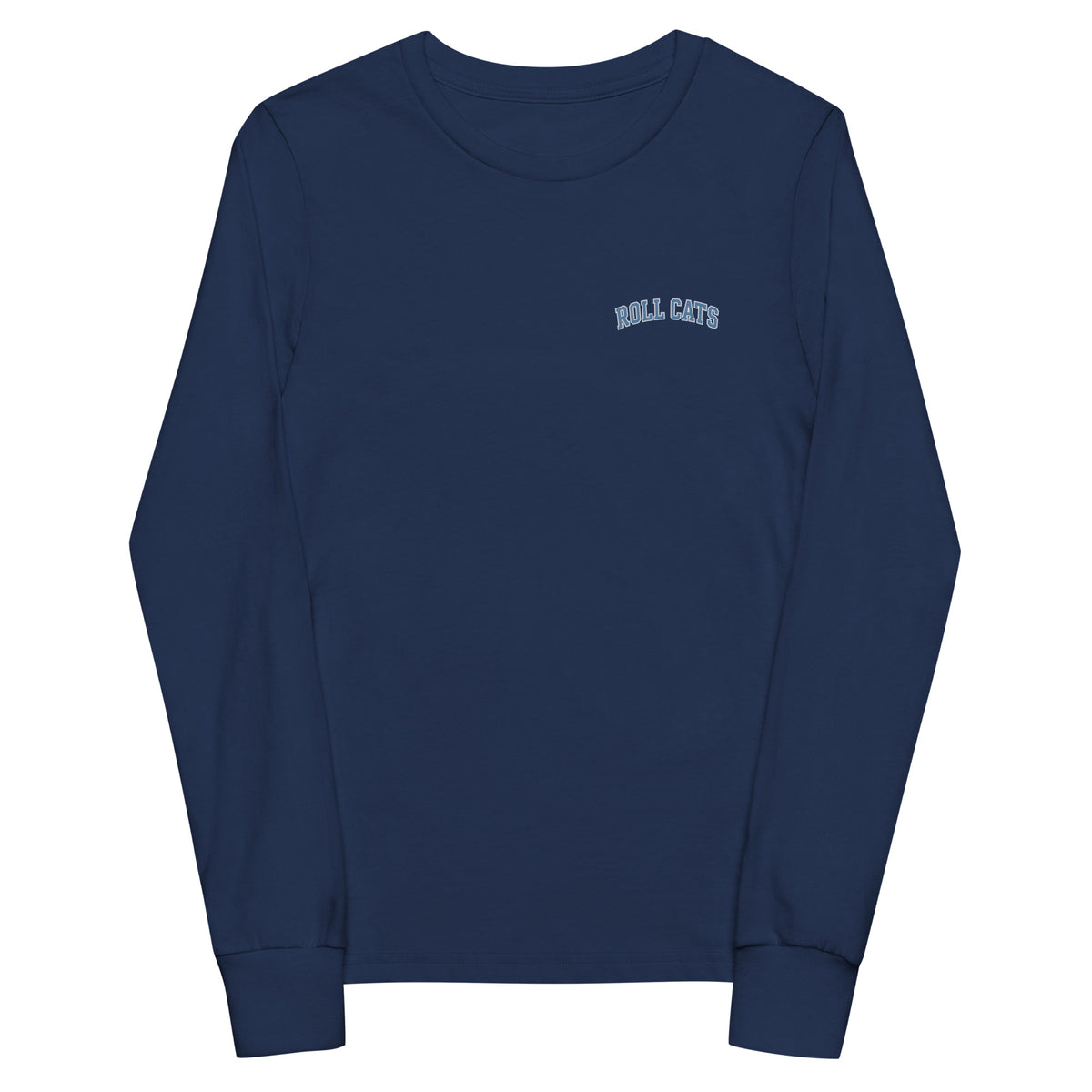 Performance | Youth Long Sleeve T-Shirt | Geneseo Mudcats | Roll Cats Script Logo