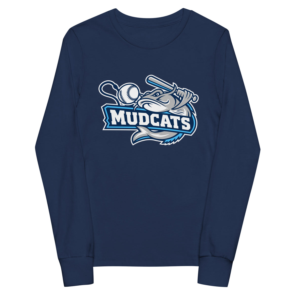 Performance | Youth Long Sleeve T-Shirt | Geneseo Mudcats | Crest Logo