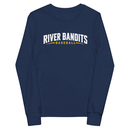 Performance | Youth Long Sleeve T-Shirt | South Bend River Bandits | Lettermark Logo