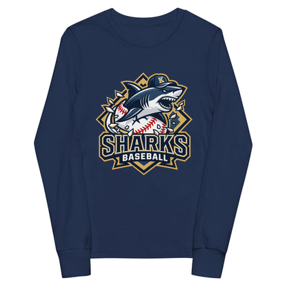 Performance | Youth Long Sleeve T-Shirt | Sharks Diamond Sports | Valor Logo