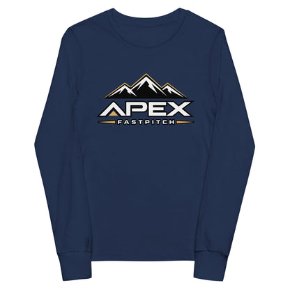 Performance | Youth Long Sleeve T-Shirt | Apex Fastpitch | Crest Logo