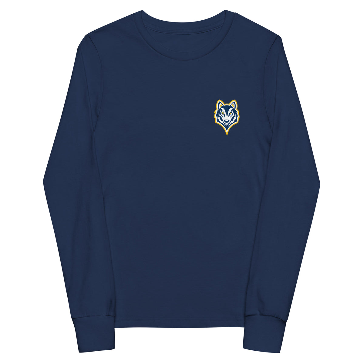 Performance | Youth Long Sleeve T-Shirt | Highland youth football and cheer | Mascot Logo