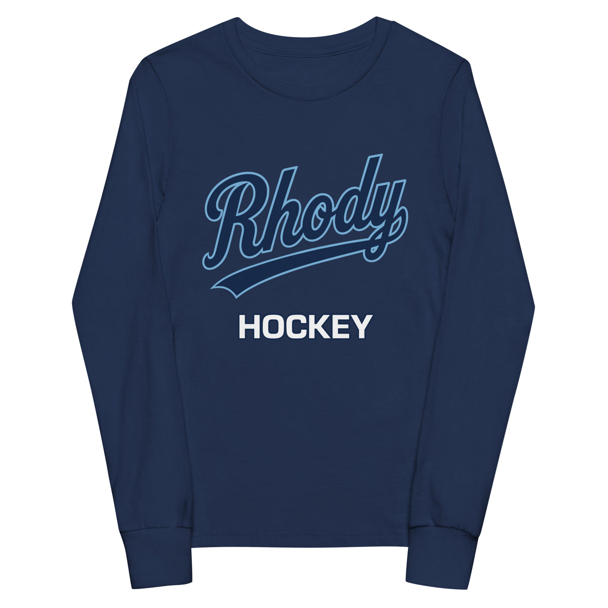 Performance | Youth Long Sleeve T-Shirt | URI Men’s Hockey | Athletics Logo