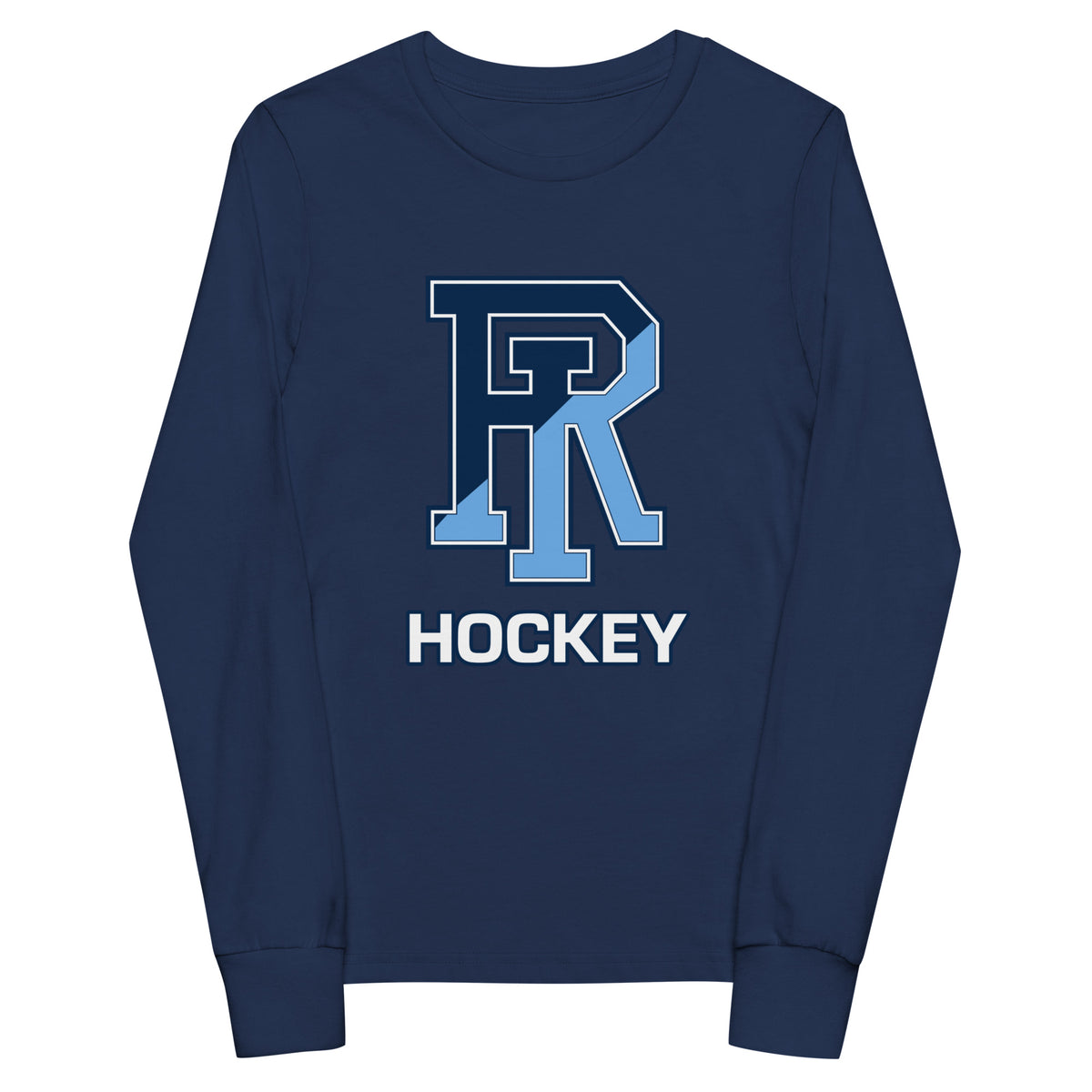 Performance | Youth Long Sleeve T-Shirt | URI Men’s Hockey | Crest Logo