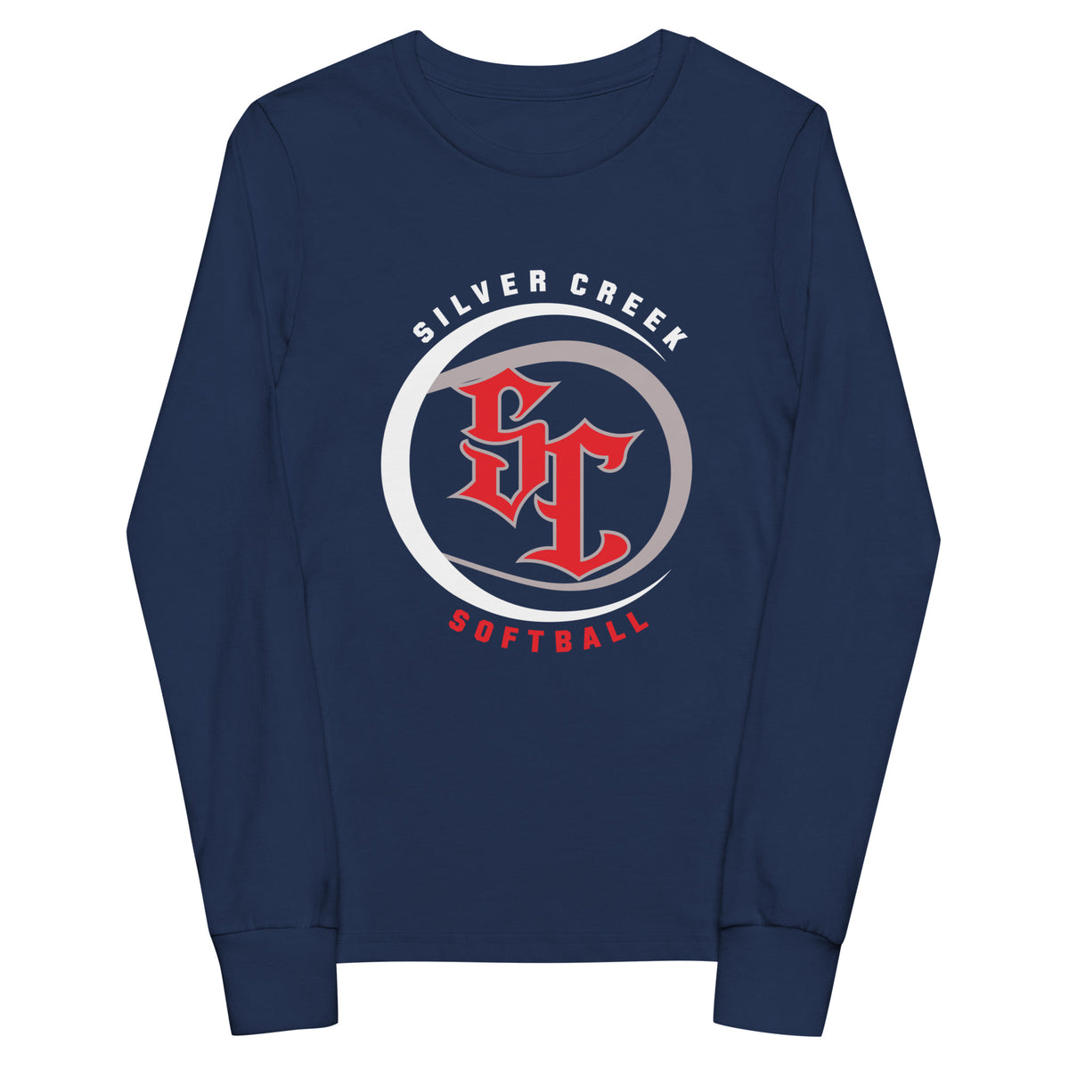 Performance | Youth Long Sleeve T-Shirt | Silver Creek 12U Schreiber | Crest Logo