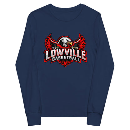 Performance | Youth Long Sleeve T-Shirt | Lowville Girls Basketball | Emblem Logo