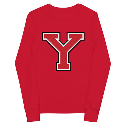 Performance | Youth Long Sleeve T-Shirt | Yukon Student Council | Y-Mark Logo