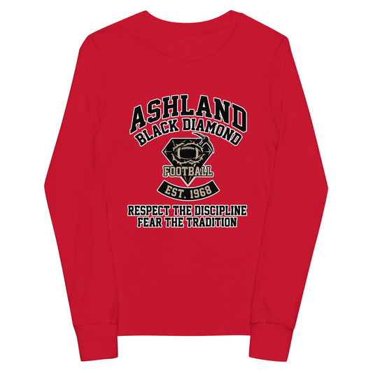 Performance | Youth Long Sleeve T-Shirt | Ashland Black Diamonds | Emblem Logo