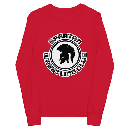 Performance | Youth Long Sleeve T-Shirt | Spartan Wrestling Club | Crest Logo