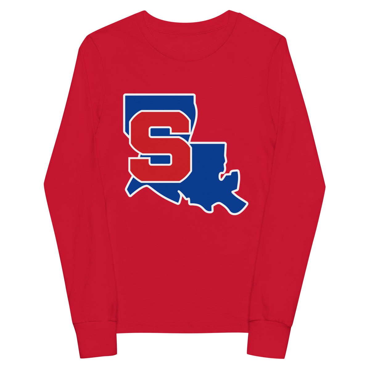 Performance | Youth Long Sleeve T-Shirt | Louisiana Slam Baseball | Crest Logo