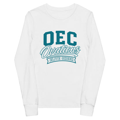 Performance | Youth Long Sleeve T-Shirt | Ovations Elite Cheer | Emblem Logo