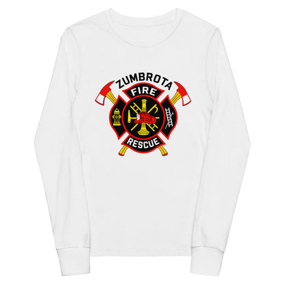 Performance | Youth Long Sleeve T-Shirt | Zumbrota Fire Department | Vanguard Logo