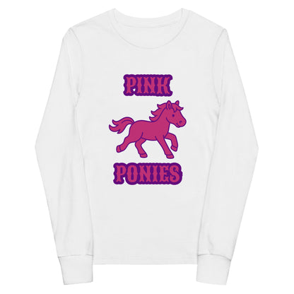 Performance | Youth Long Sleeve T-Shirt | Pink Pony Athletic Club | Emblem Logo