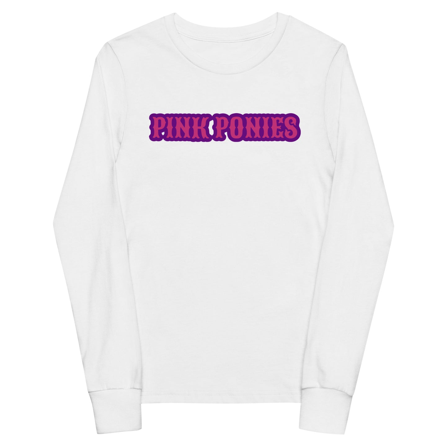 Performance | Youth Long Sleeve T-Shirt | Pink Pony Athletic Club | Script Logo
