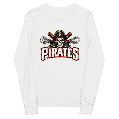 Performance | Youth Long Sleeve T-Shirt | Port City Pirates | Cannonball Portside Logo