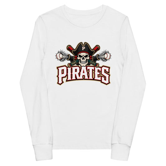 Performance | Youth Long Sleeve T-Shirt | Port City Pirates | Cannonball Portside Logo