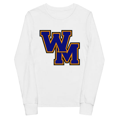 Performance | Youth Long Sleeve T-Shirt | West Memphis Community Christian College Gators | WM-Mark Logo