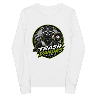 Performance | Youth Long Sleeve T-Shirt | Trash Pandas Baseball Organization | Athletics Logo