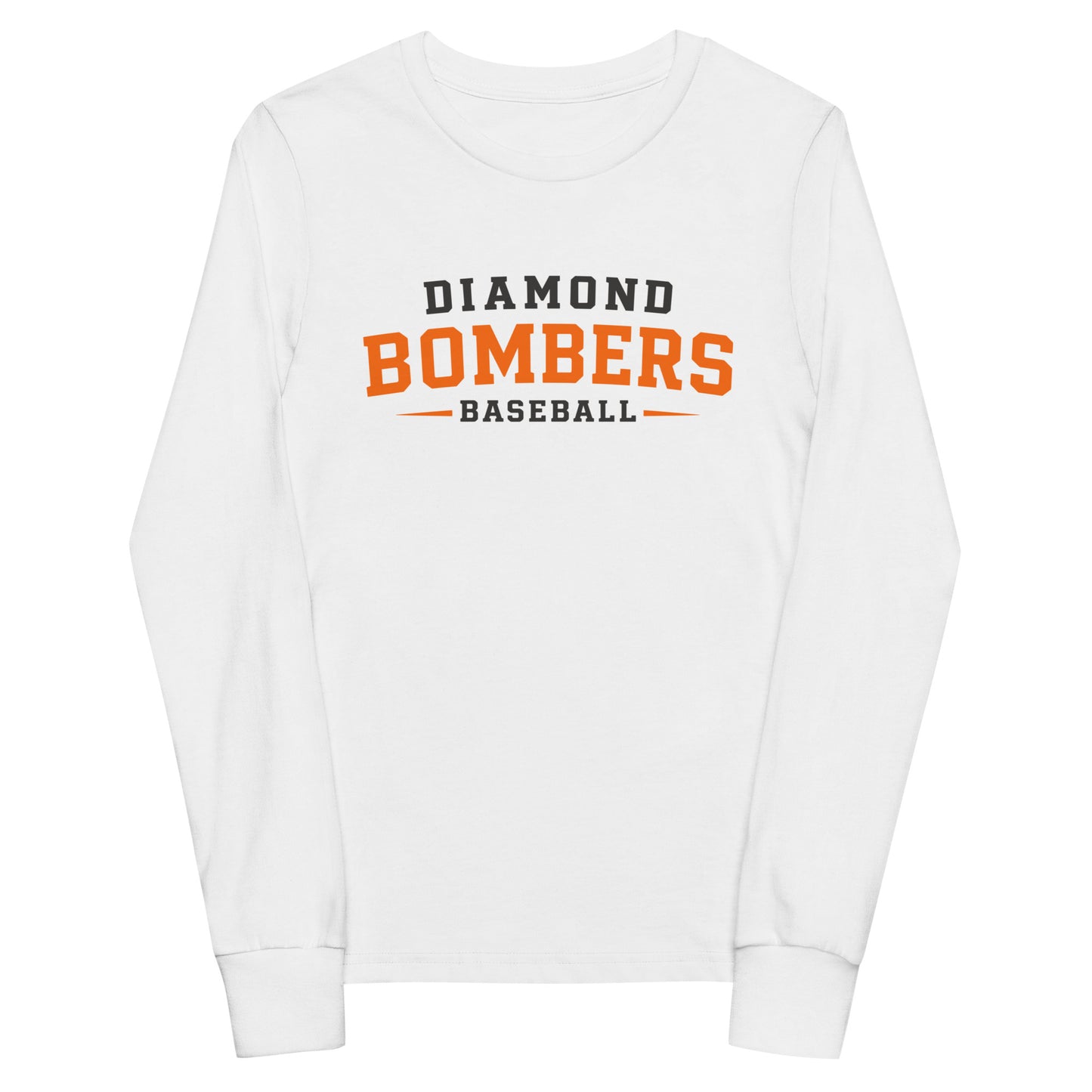 Performance | Youth Long Sleeve T-Shirt | Diamond Bombers | Modern Script Logo