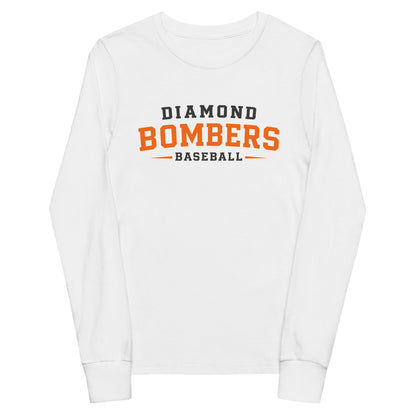 Performance | Youth Long Sleeve T-Shirt | Diamond Bombers | Modern Script Logo