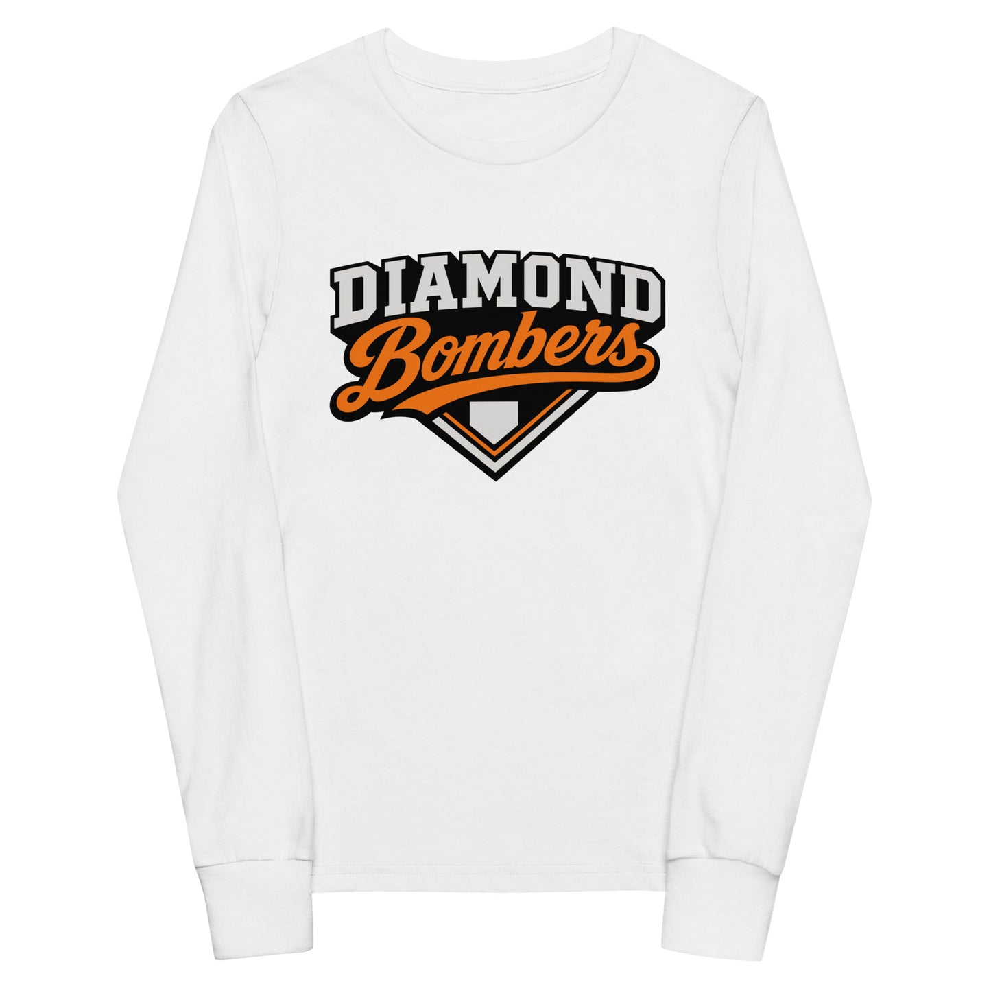 Performance | Youth Long Sleeve T-Shirt | Diamond Bombers | Emblem Logo