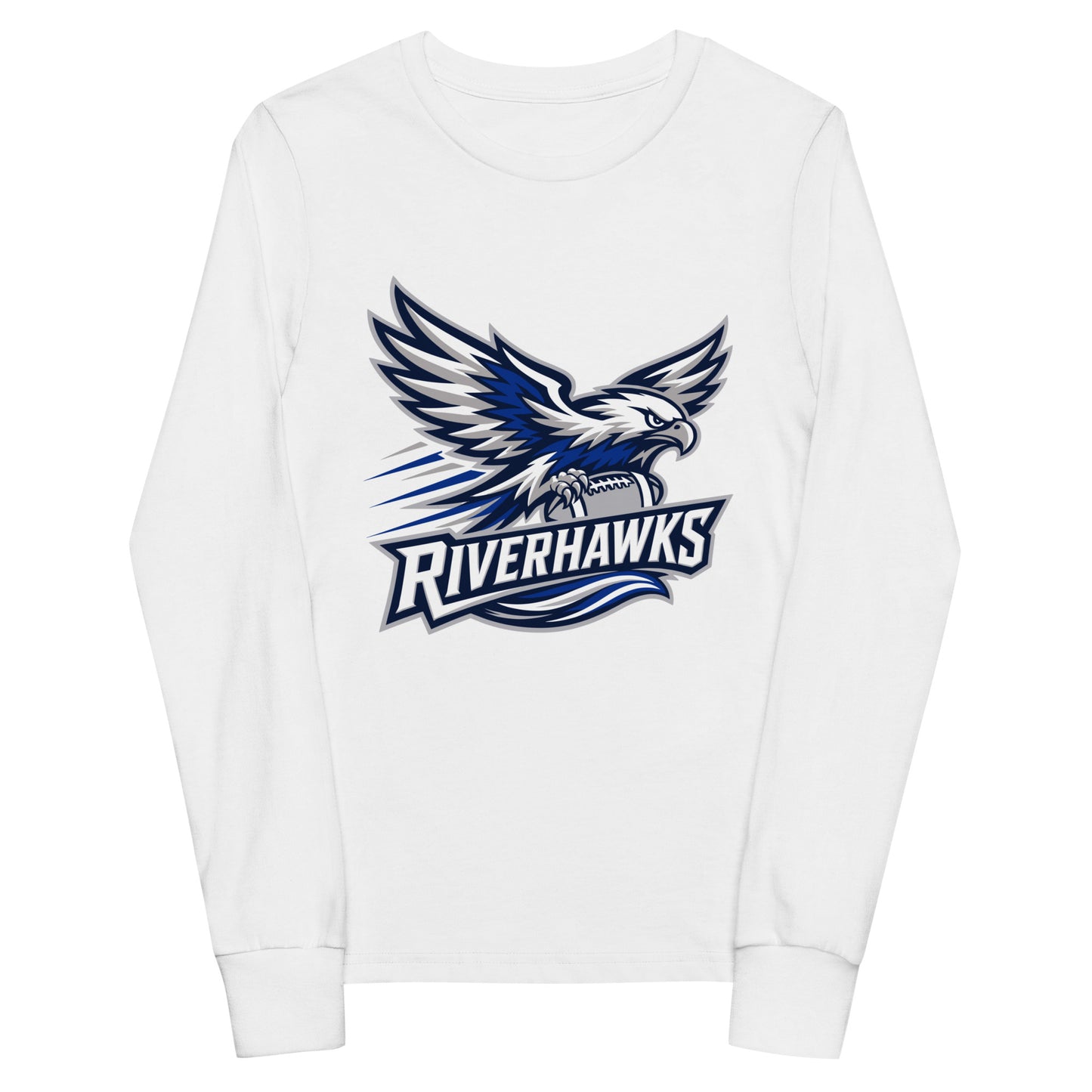 Performance | Youth Long Sleeve T-Shirt | Rochester Riverhawks | Crest Logo