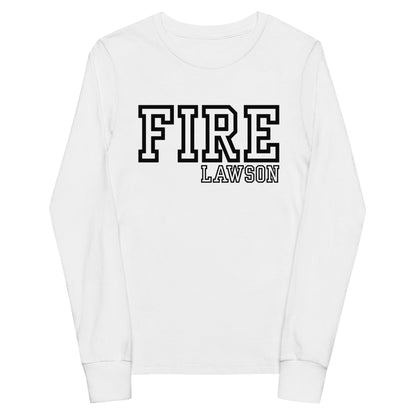 Performance | Youth Long Sleeve T-Shirt | Lawson Fire Department | Script Logo