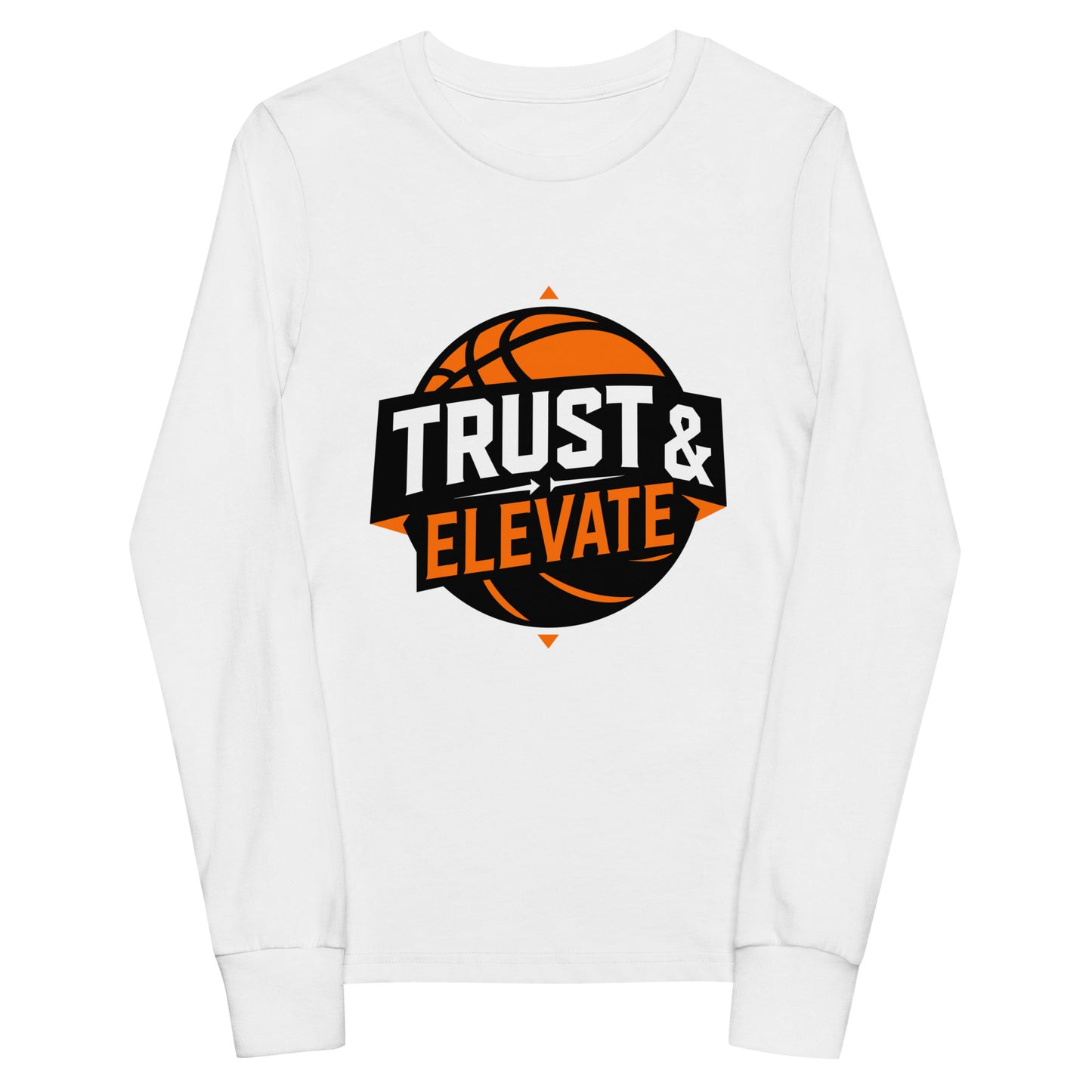 Performance | Youth Long Sleeve T-Shirt | Trust & Elevate | Athletic Logo