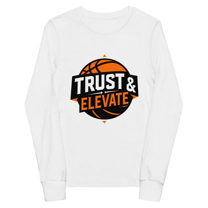 Performance | Youth Long Sleeve T-Shirt | Trust & Elevate | Athletic Logo