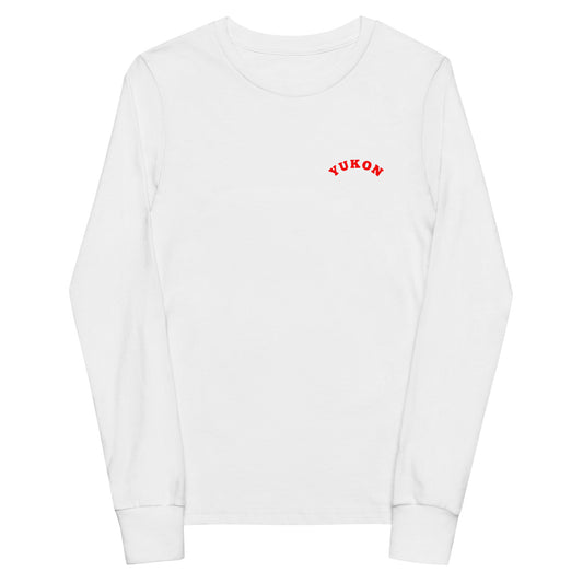 Performance | Youth Long Sleeve T-Shirt | Yukon Student Council | Script Logo