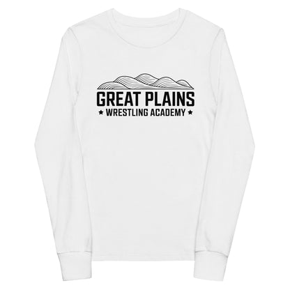 Performance | Youth Long Sleeve T-Shirt | Great Plains Wrestling Academy | Crest Logo