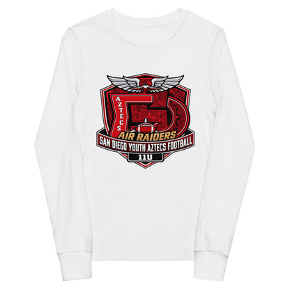 Performance | Youth Long Sleeve T-Shirt | San Diego Youth Aztecs Football 11u Air Raiders | Shield Logo