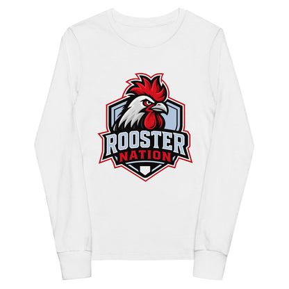Performance | Youth Long Sleeve T-Shirt | Rooster Nation | Shield Logo