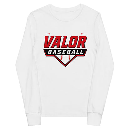 Performance | Youth Long Sleeve T-Shirt | South Bend Valor Baseball | Vanguard Logo