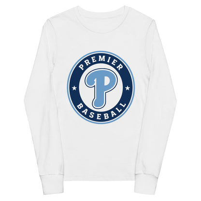 Performance | Youth Long Sleeve T-Shirt | Premier Baseball | Badge Logo
