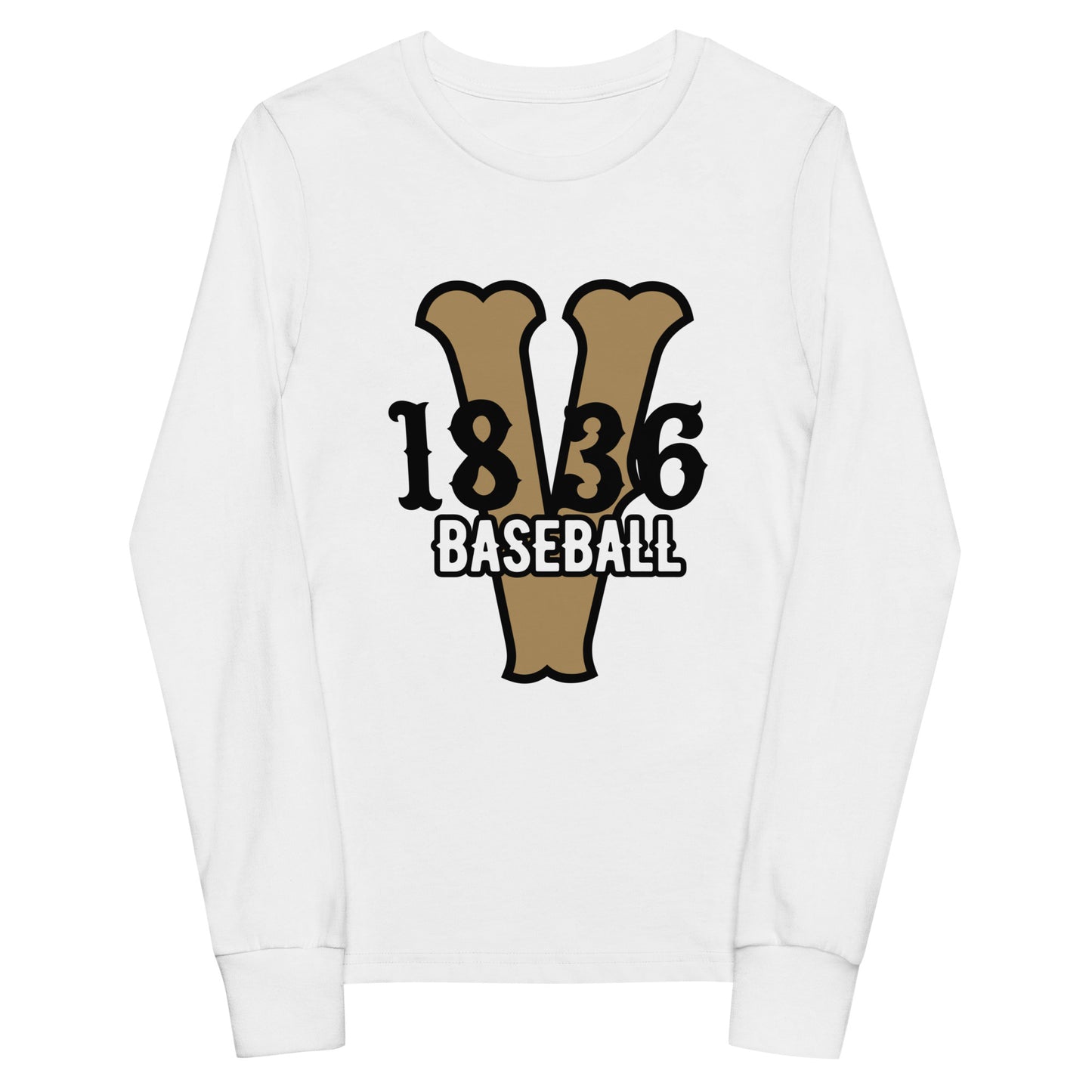 Performance | Youth Long Sleeve T-Shirt | 1836 Volunteers Baseball | Crest Logo