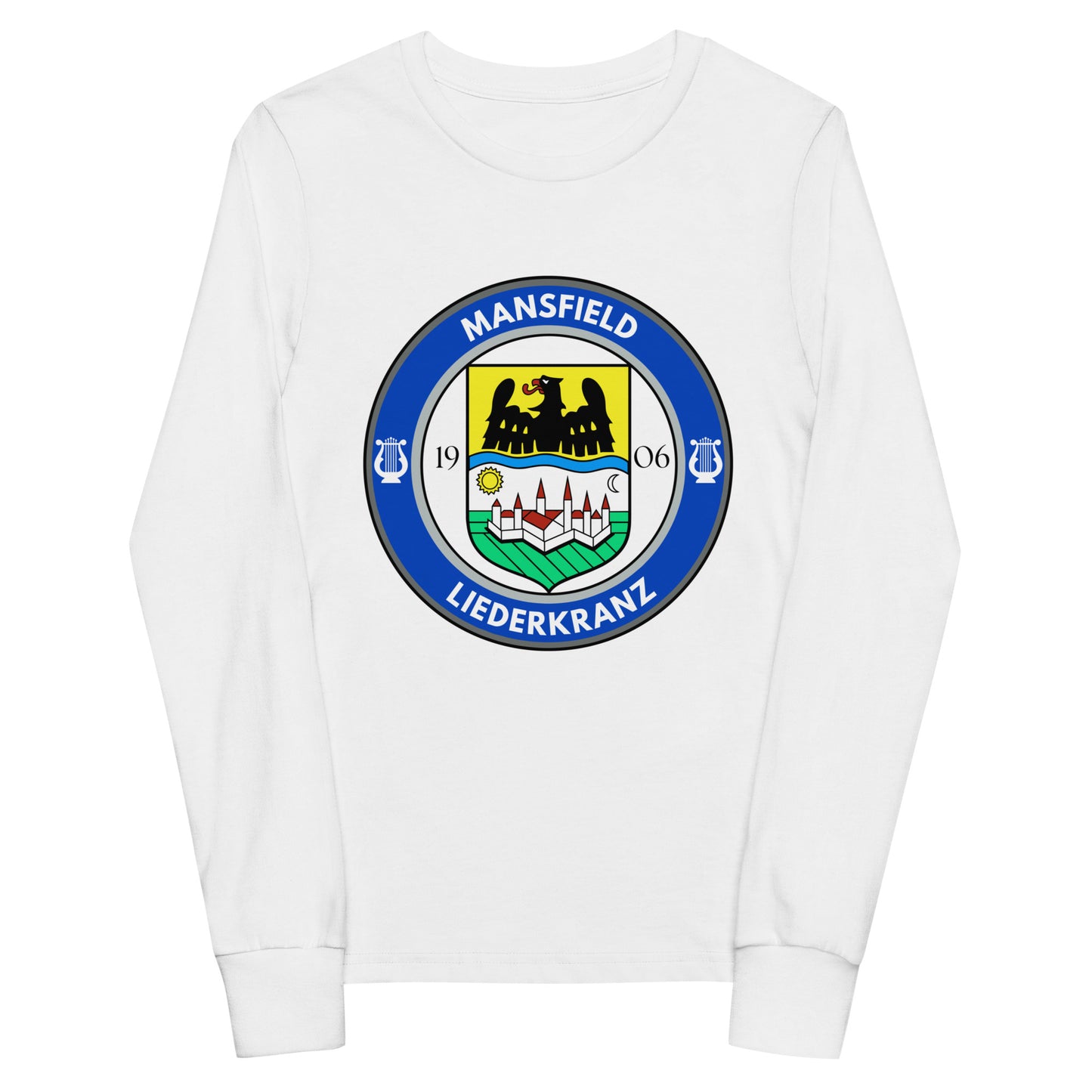 Performance | Youth Long Sleeve T-Shirt | Liederkranz Soccer Club | Badge Logo