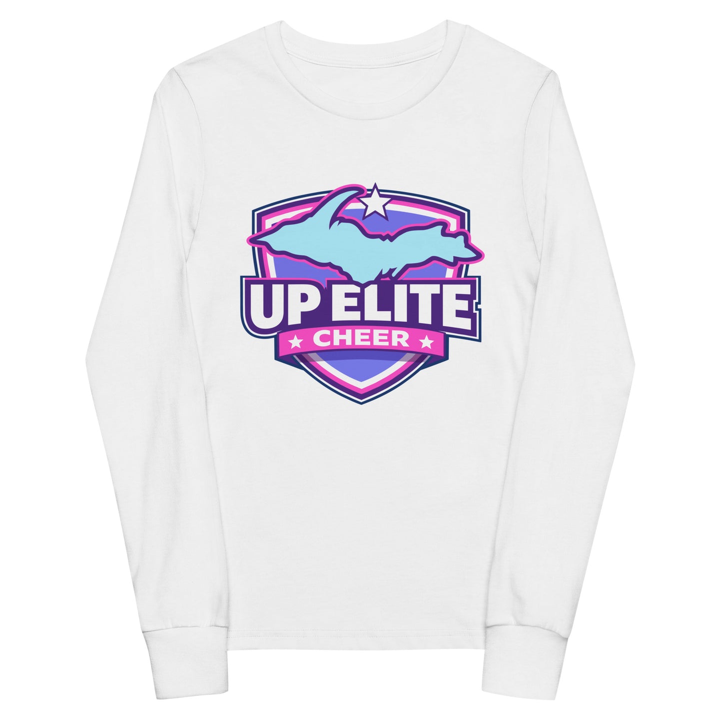 Performance | Youth Long Sleeve T-Shirt | UP Elite Cheer | Shield Logo