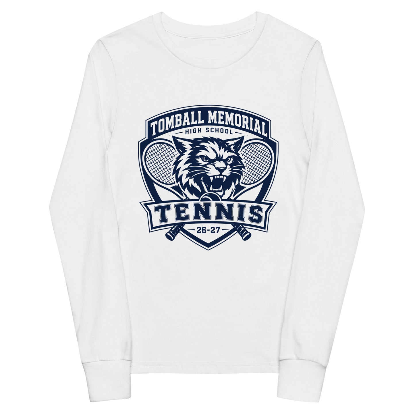 Performance | Youth Long Sleeve T-Shirt | TMHS Tennis | Shield Logo