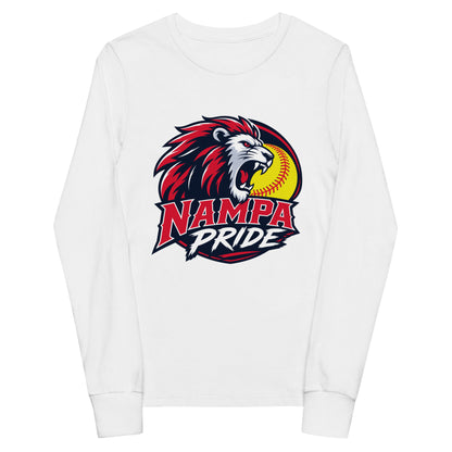 Performance | Youth Long Sleeve T-Shirt | Nampa Pride | Lion Crest Logo