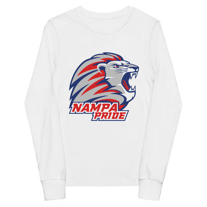 Performance | Youth Long Sleeve T-Shirt | Nampa Pride | Mascot Logo