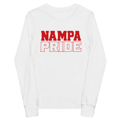 Performance | Youth Long Sleeve T-Shirt | Nampa Pride | Letter Mark Logo