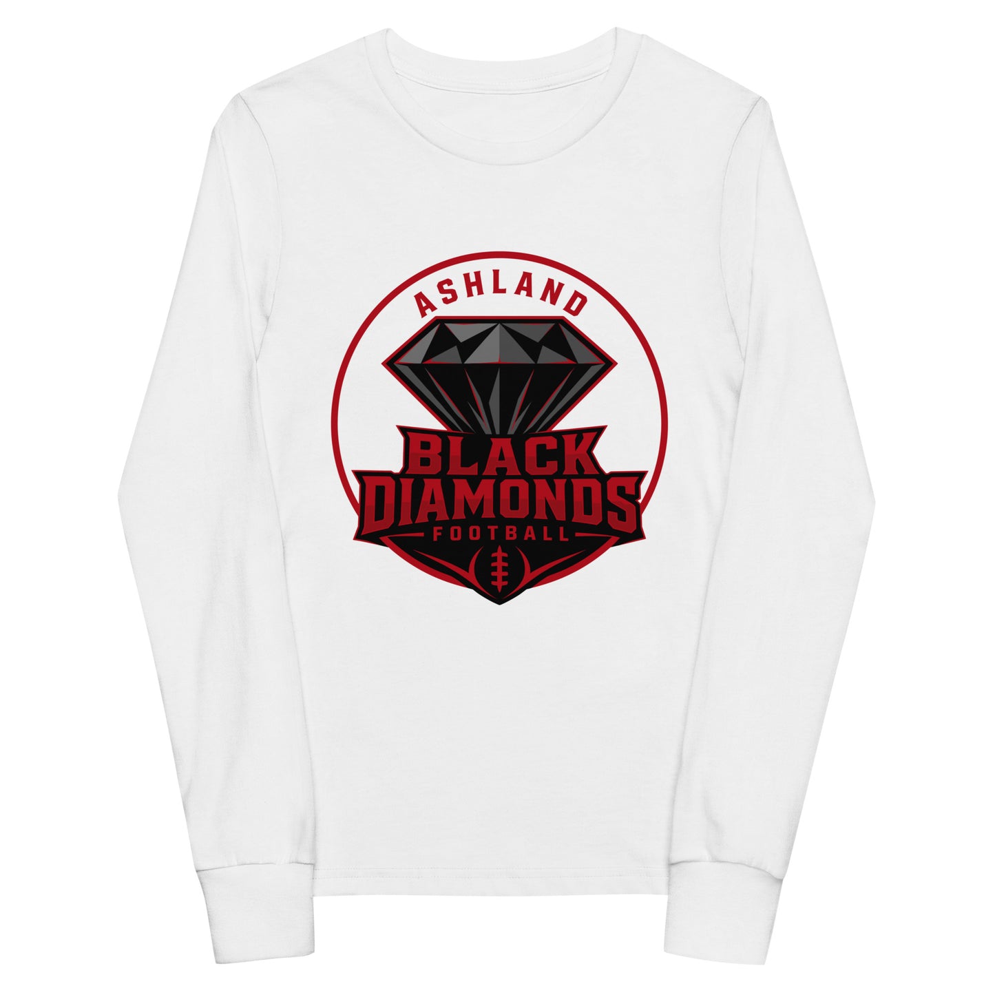 Performance | Youth Long Sleeve T-Shirt | Ashland Black Diamonds | Badge Logo